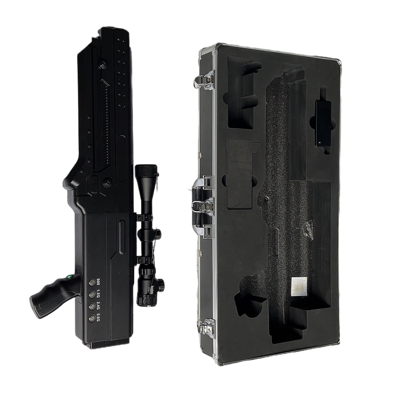  鹤城手持便携式枪型低空防御反制四通道A型