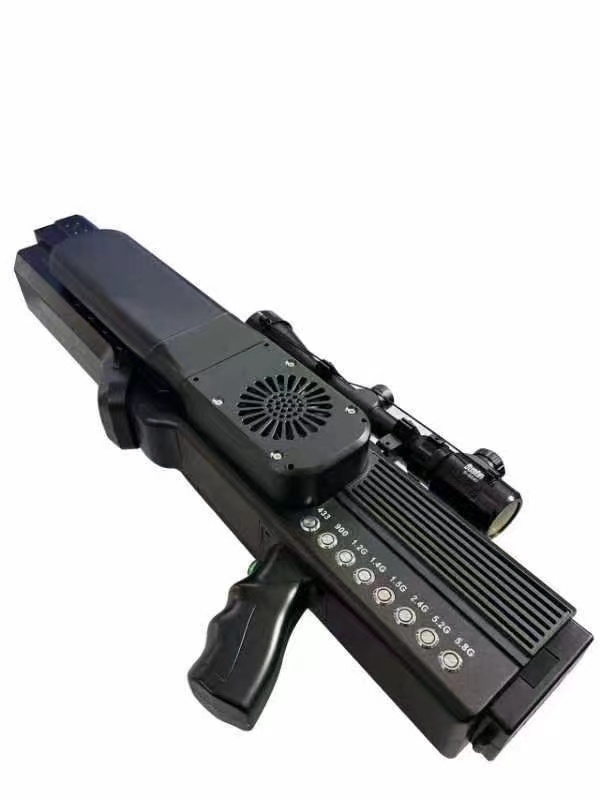  鹤城手持便携式枪型低空防御反制八通道